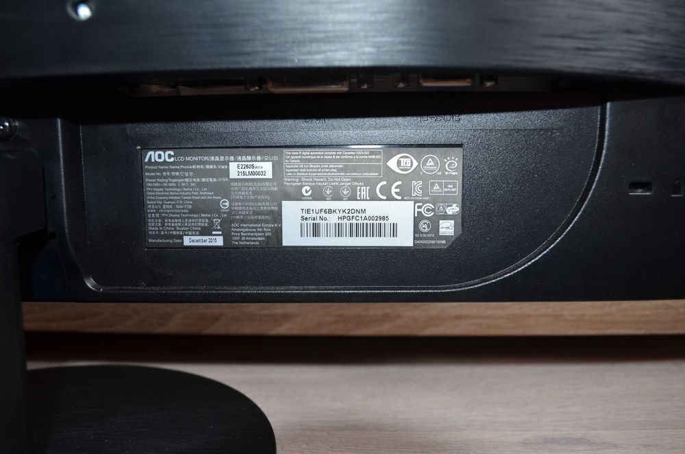 Monitor AOC 21,5'' Full HD