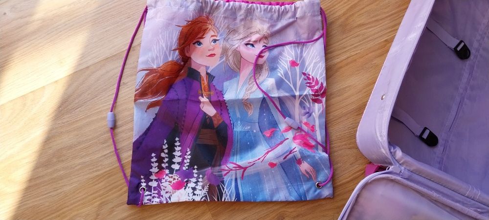 Mala de viagem de criança da Frozen + saco