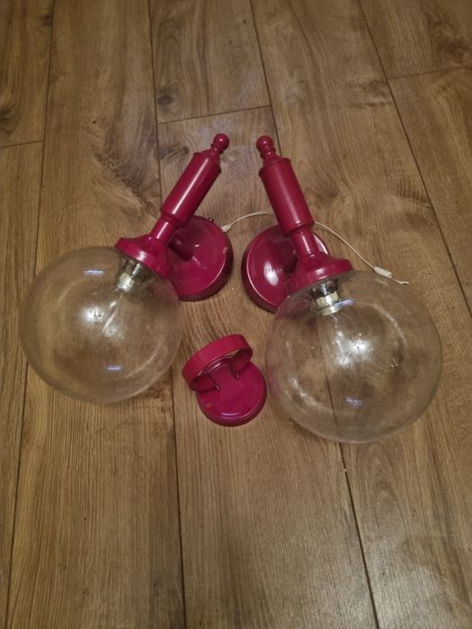 Kinkiety dwa czerwone