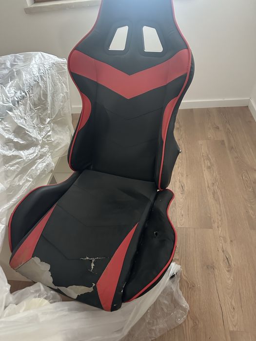 Chair already somewhat worn but with wheels and in good condition64730239796482120