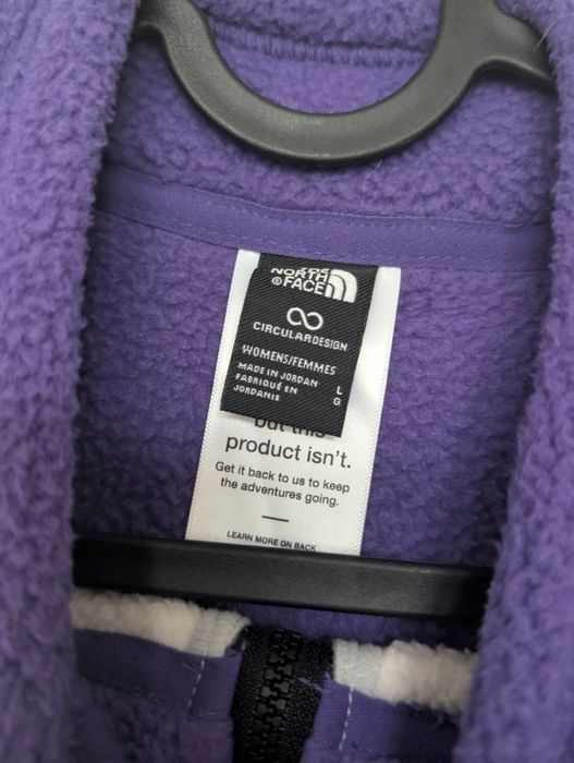 polar the north face fioletowy retro damski