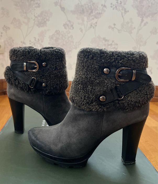 Зимові чоботи з натуральної замші