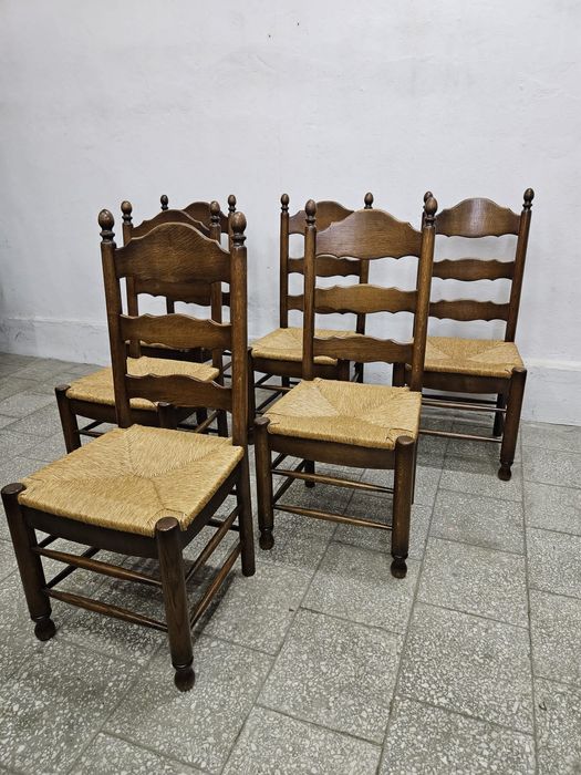 Ładne solidne krzesła stylowe komplet 6 szt