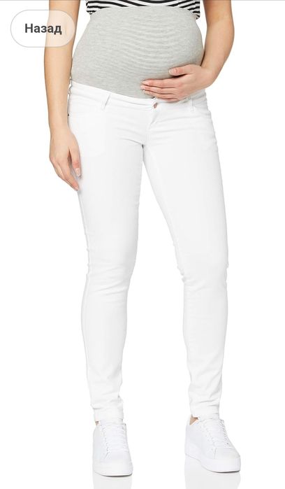 Джинси білі для вагітних, 31/34 (L)