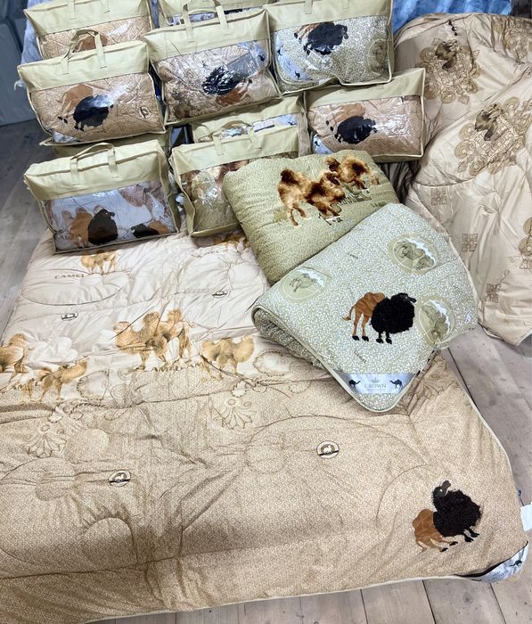 Одеяло из верблюжьей шерсти евро размер 200*230