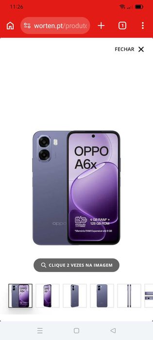Oppo a6x novo com fatura