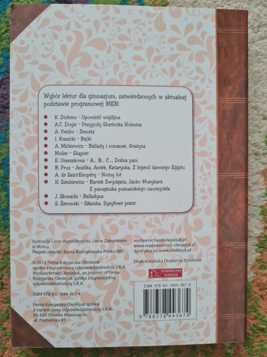 Balladyna lektura