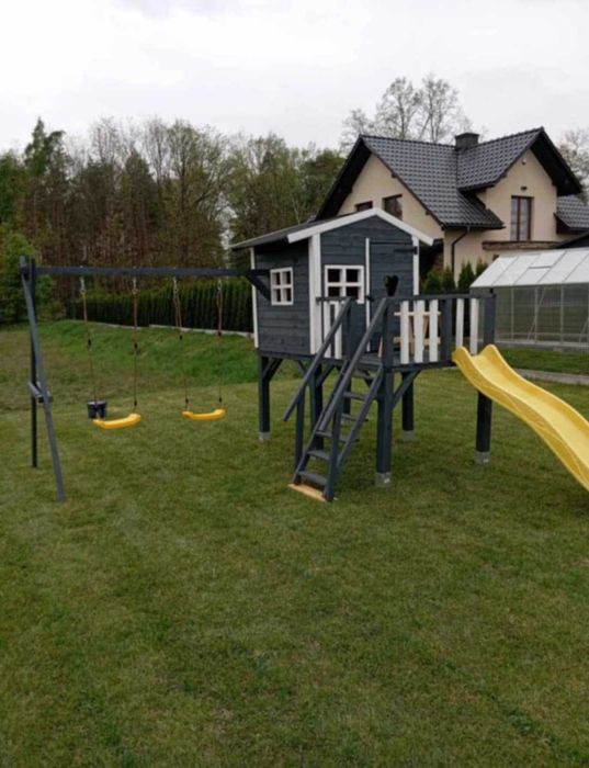 Domek drewniany dla dzieci Cały zestaw Zamów teraz, odbierz wiosną :)