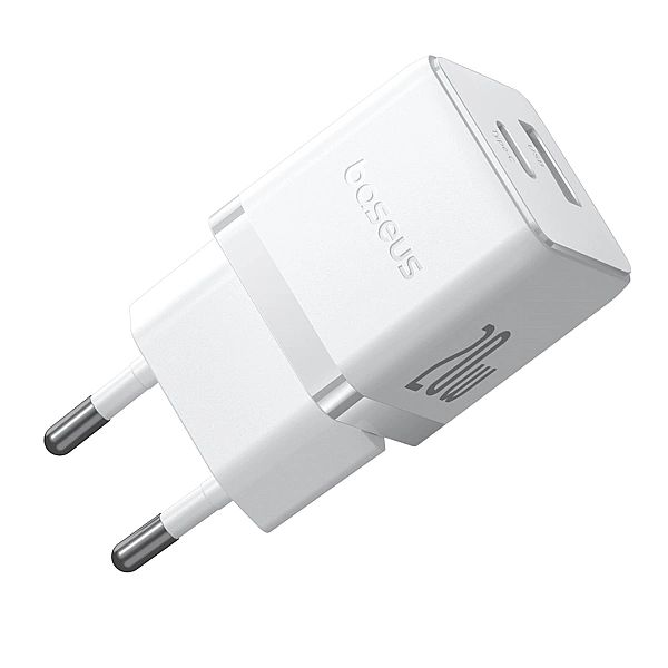 Ładowarka sieciowa Baseus Palm 20W USB-C USB-A - biała