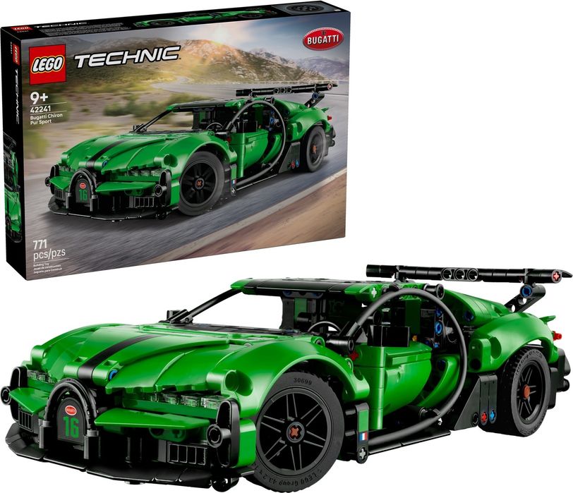 LEGO® Technic 42241 Зелений Bugatti Chiron Pur Sport (Hypercar)