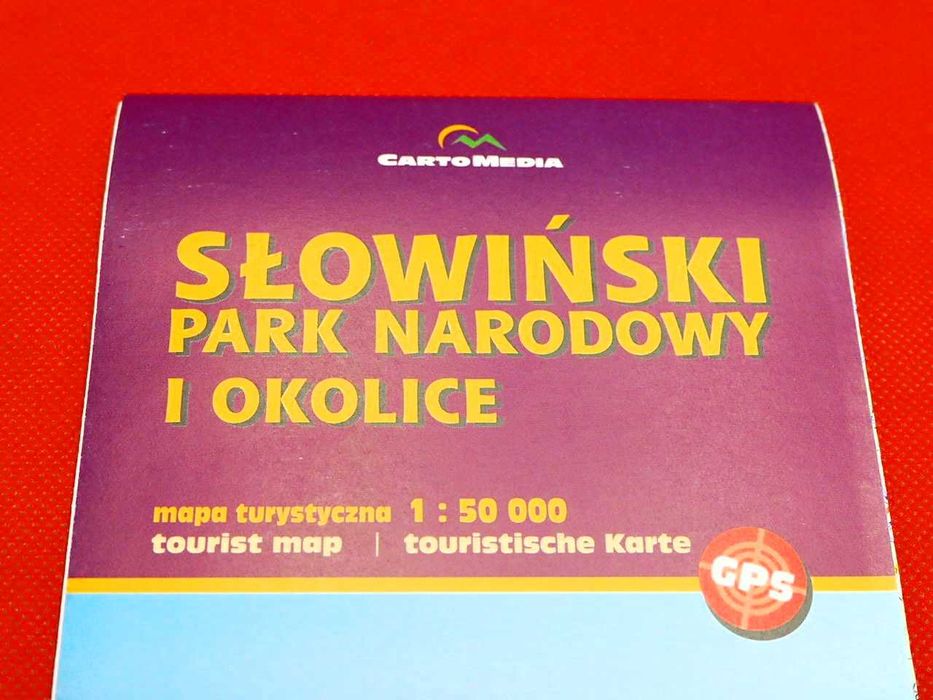 135 MAPA turystyczna SŁOWIŃSKI PARK NARODOWY i okolice nowa nieużywana