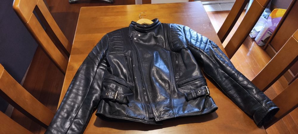 Casaco cabedal motard