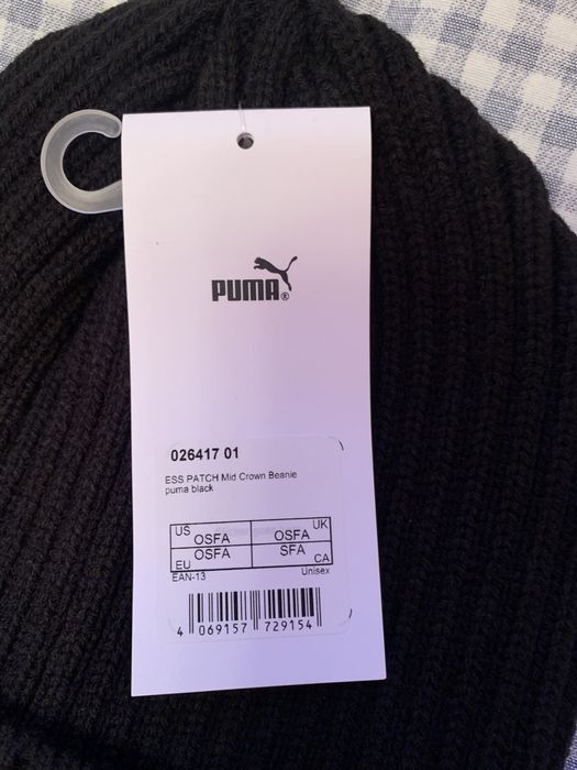 Шапочка Шапка Puma Mid Crown Зима Unisex Black Оригінал