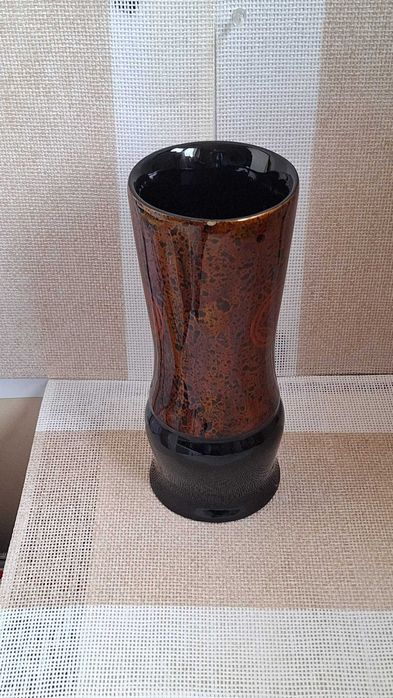 WYSOKI wazon / flakon z Laki, na suche bukiety i żywe kwiaty PRL retro