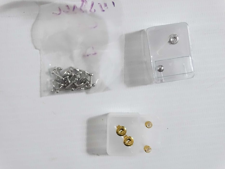 MEGA ZESTAW Piercing: 70+ kolczyków do nosa + Labrety, BCR, Podkowy + Organizer