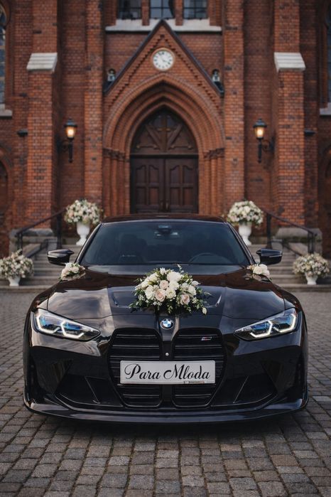 BMW M3 G80 do ślubu na wesele z kierowcą  wynajem auta premium