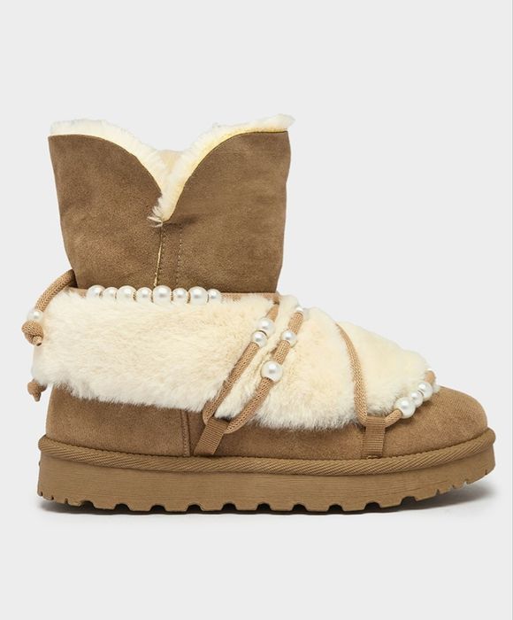 Ciepłe buty mukluki emu śniegowce damskie 39 futerko ocieplane nowe