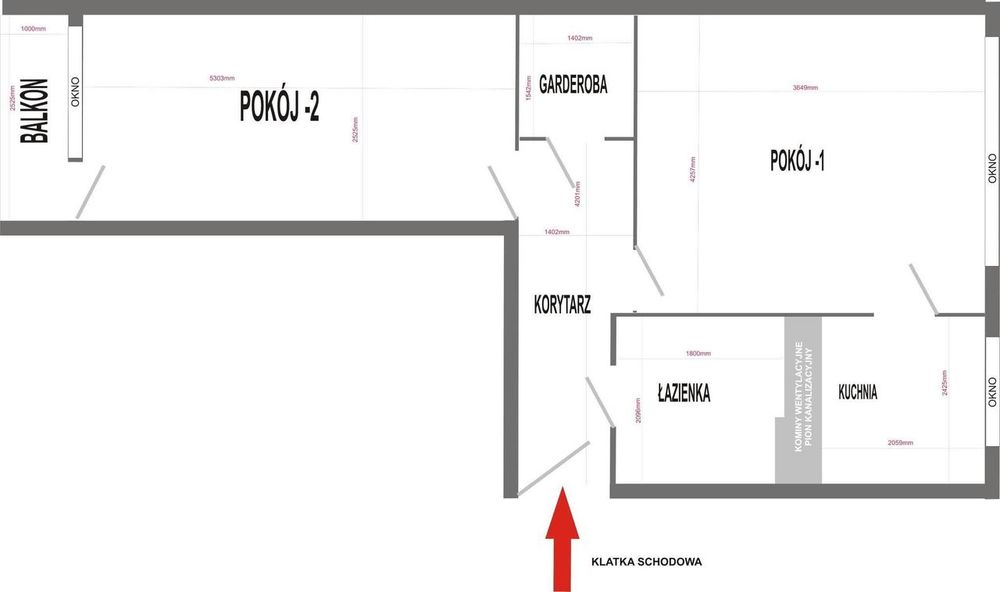 Przytulne 2-pokojowe mieszkanie z balkonem