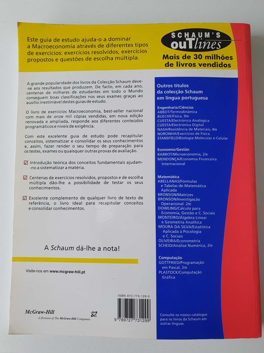 Livro Macroeconomia  com exercícios resolvidos