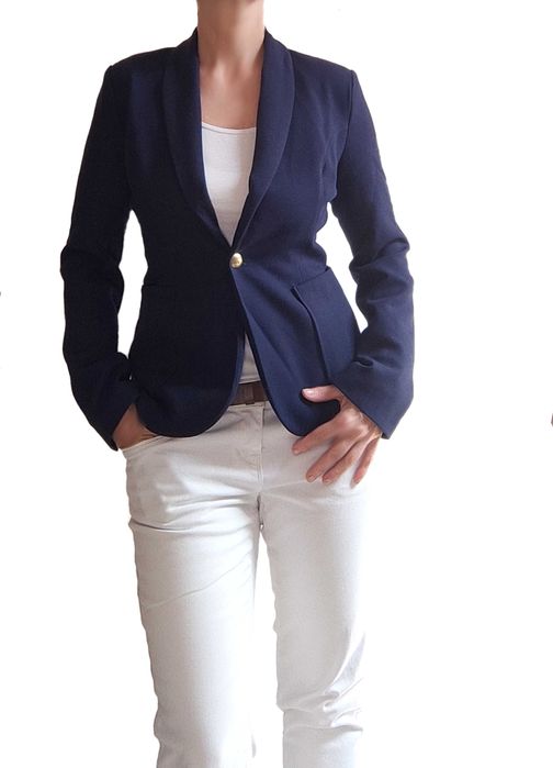 Mohito klubowa granatowa marynarka żakiet 34 36