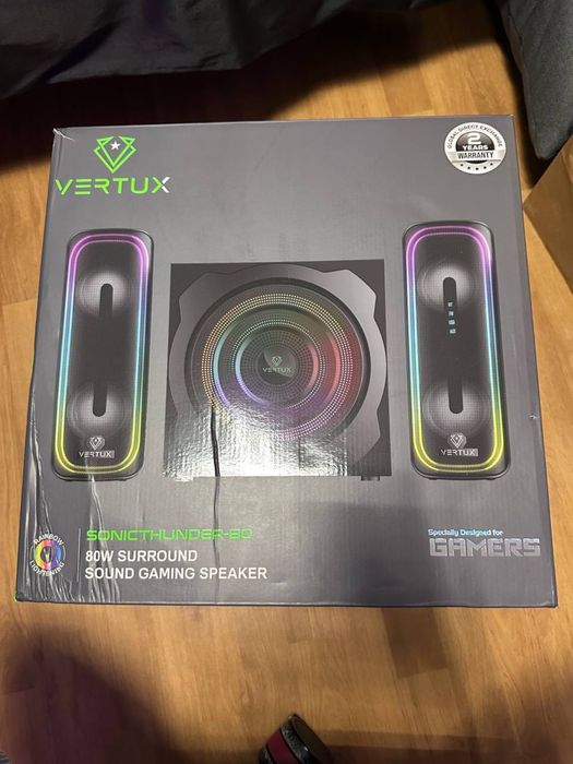Zestaw głośników Vertux SonicThunder-80 2.1 LED Black