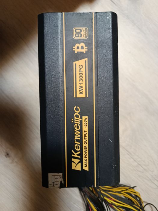 Блок питания 1300W (KW-1300PG) ATX 90+ Gold