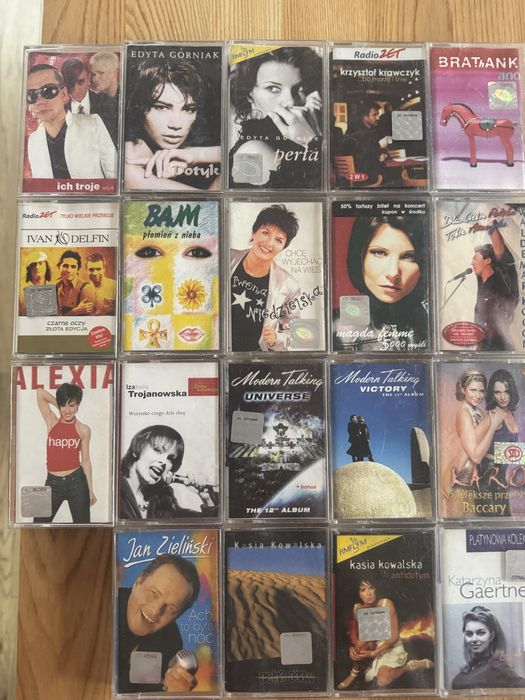 Kasety:Modern Talking, Kowalska,Krawczyk,Zieliński,Bajm,Brathanki i in