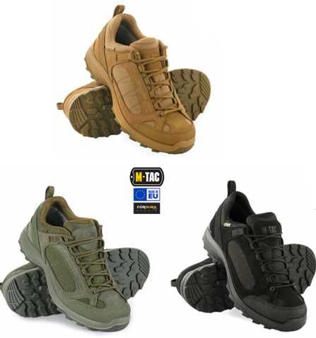 M-TAC кросівки тактичні демісезонні Black, Green, Coyote (Made in EU)