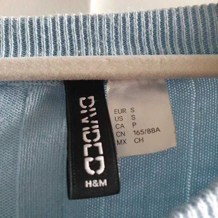 Sweter bluzka w paski roz.S H&M