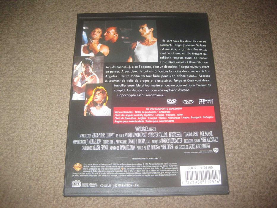 DVD "Tango e Cash" com Sylvester Stallone/Snapper