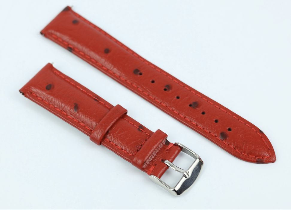 Pasek do zegarka w kolorze czerwonym (20mm)