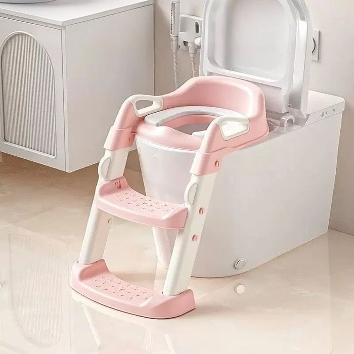 Сидіння на унітаз зі сходами та ручками,накладка на туалет