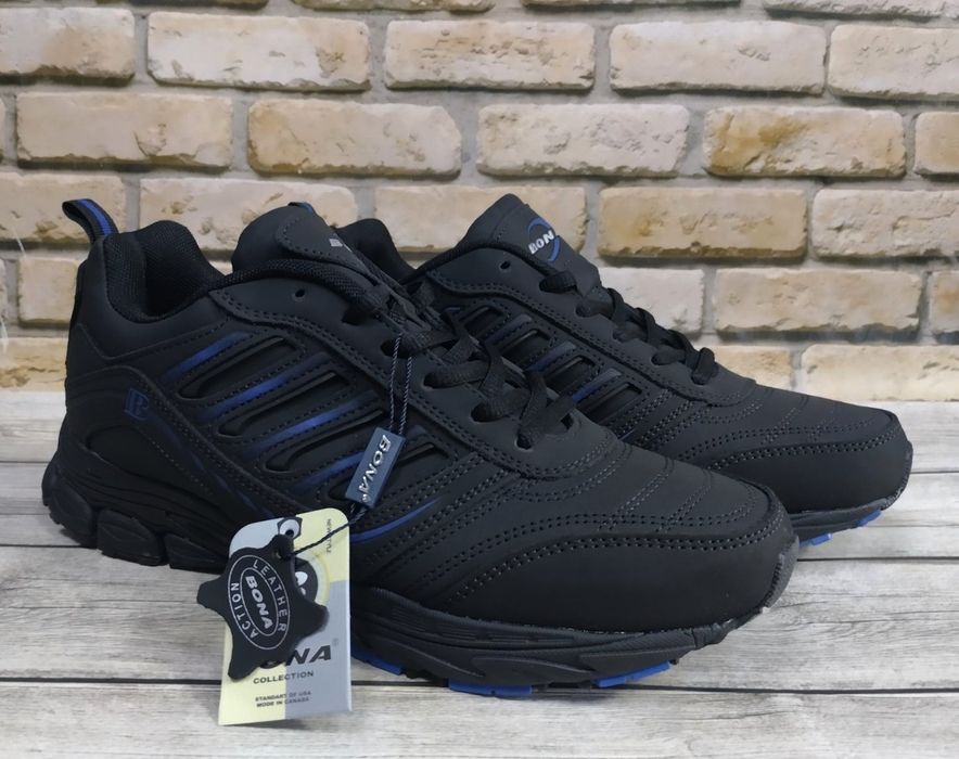 Чоловічі шкіряні зимові кросівки Bona 628L 41-46p