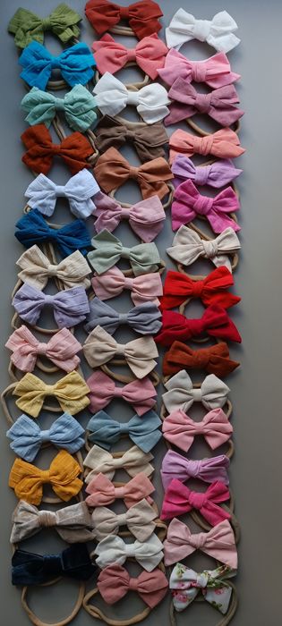 Пов'язки для дівчинки, пов'язки дитячі, бантики, великий асортимент.