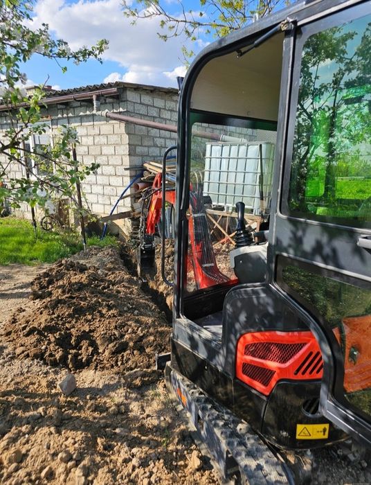 Usługi mikrokoparką, transport, usługi ziemne, przyłącza wod-kan-elektr.