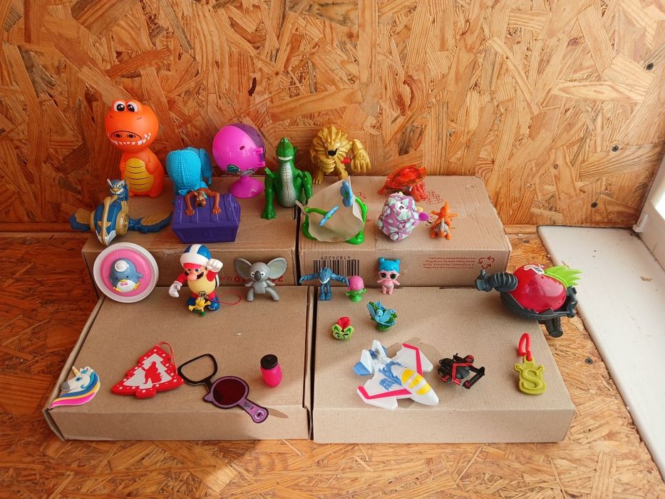 Игрушки Макдональдс Марио Смурфики Черепашки Миньоны трансформеры