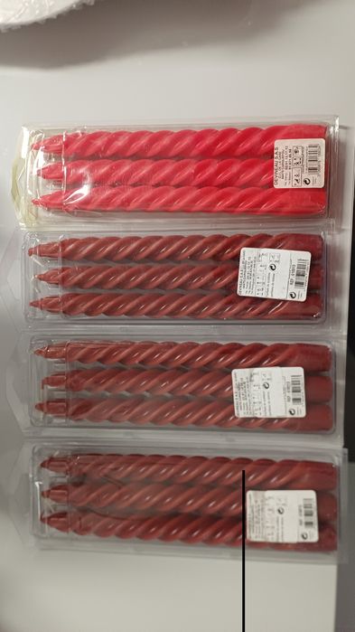 Pack de 3 velas onduladas  (novas) - 3€