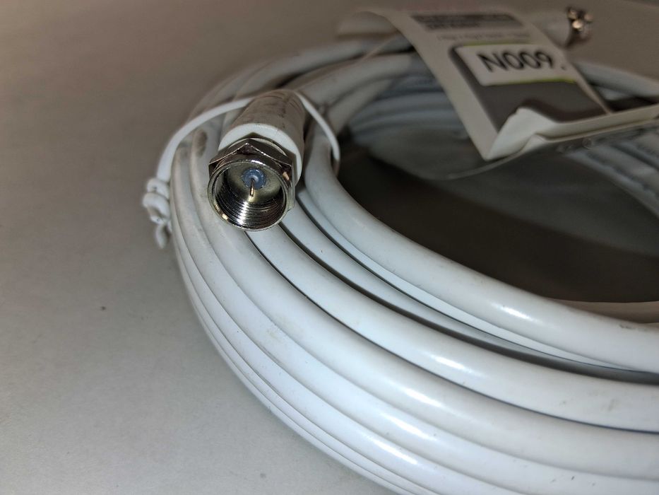 N009 HAMA Kabel SAT Antenowy Koncentryczny 10m 85 dB F-Plug Coupler