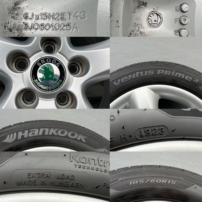 Оригінальні диски Skoda r15 5*100 Fabia Octavia Tour Roomster Rapid