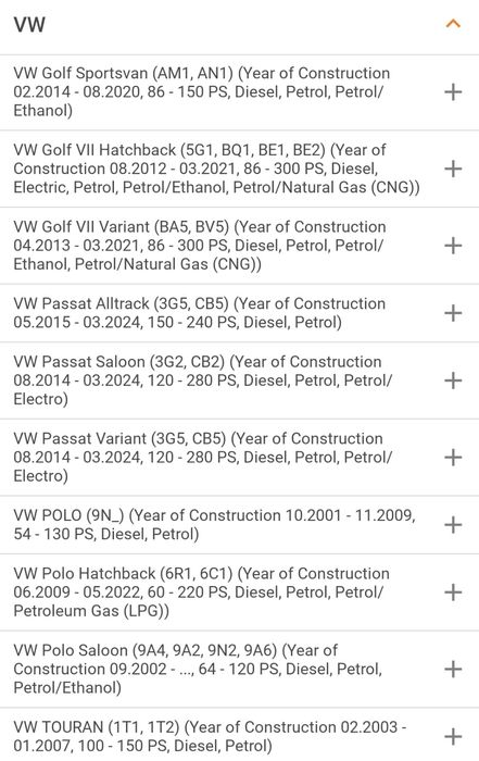 Reservatório de água novo para automóveis  wv , skoda e audi .