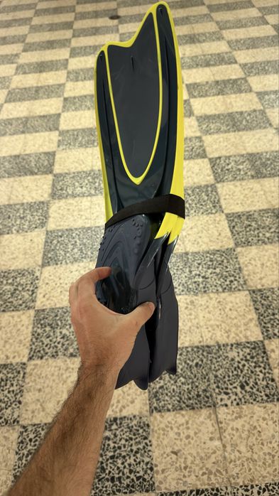 Barbatanas mergulho - FF 100 REACT Mármore preto verde