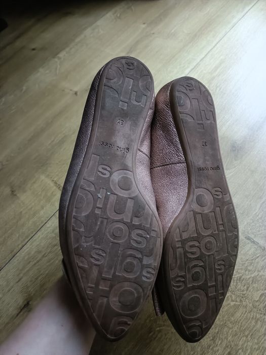 Gino Rossi złote baleriny damskie kokarda rozm 37