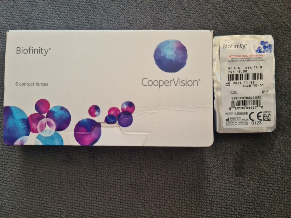Soczewka kontaktowa Cooper Vision Biofinity