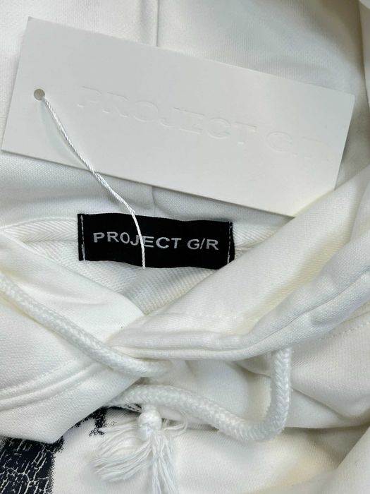 Project G/R GR Grailz hoodie кофта худи біла худі white distressed M L