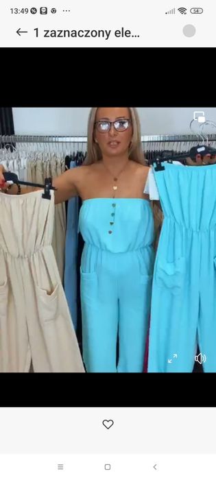 Damskie kombinezony.