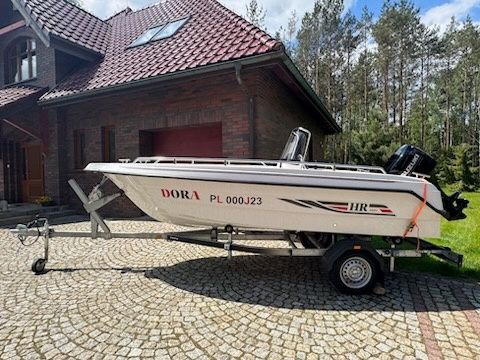 Łódź HR 460 Fishing Suzuki 50 KM 2024 +przyczepa Brenderup