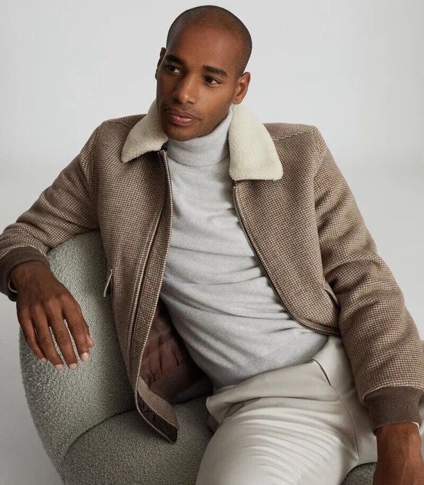 Чоловіча стильна кашемірова курточка