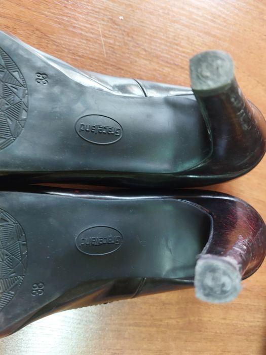 Buty półbuty damskie Graceland r.38 czarny/ciemny bordo
