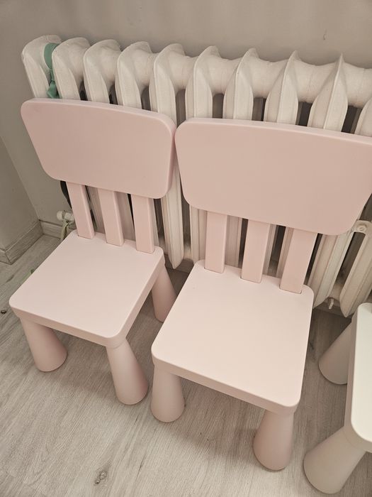 Zestaw Mamut Ikea stół i 4 krzesła