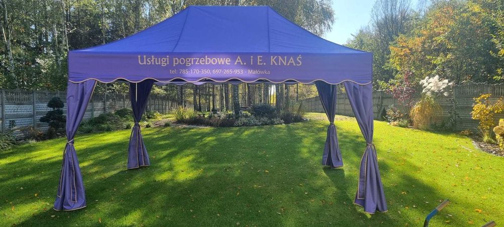 Namiot pogrzebowy 3 x 3 (stal) namiot żałobny